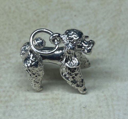 Solid silver large - poodle, dog