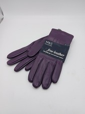 Ladies M&S Purple Fine Leather