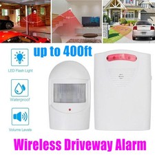 Wireless Driveway Alarm Alert System Security Garage Intruder PIR Motion Sensor