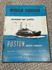 WORLD FISHING - December 1954 Magazine - Vintage Advertising Methods Fleet RARE