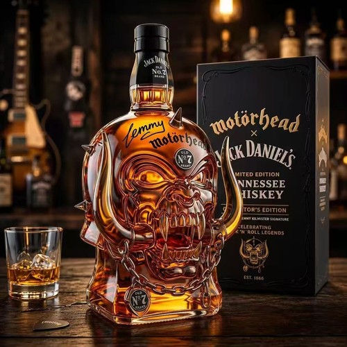 Skull motorcycle head whiskey - skull,