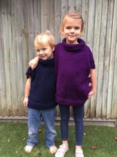 Childrens hand knitted smock