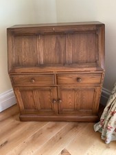 ERCOL Golden Dawn Mid Century Modern Vintage Retro Bureau Writing Desk