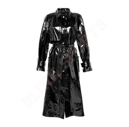 Women trench vinyl shiny - trench,