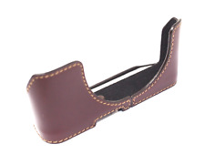 Gariz Burgundy Leather Half Case for Fujifilm RX100 II