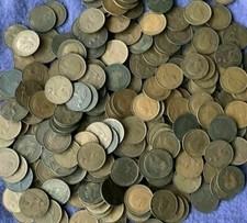 Farthings old coins - farthings, bulk