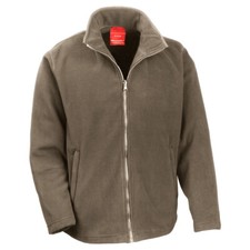 Mens Fleece Jacket New Plain Full Zip Up Heavy Outdoor Warm Polar Anti Pill Work