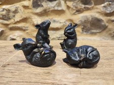 London Ornaments - Mice Ornament (Set of 4) aged Resin 