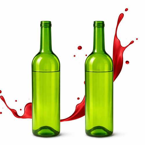 Wine bottle 750 glass - wine, ml