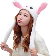 Plush Bunny Hat with Moving