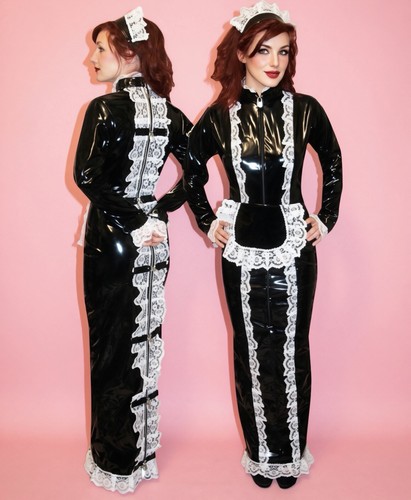Misfitz black pvc lace - black, &