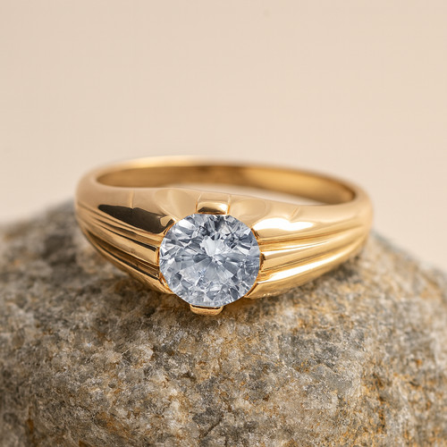 Mens solitaire ring - mens,