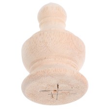  European Style Wooden Cylindrical Head Carved Tops Fence Finials