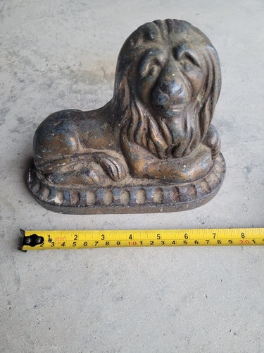 Victorian cast iron lion - victorian,