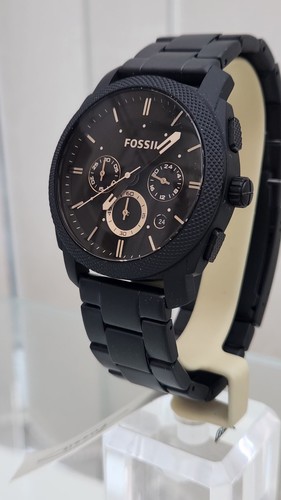 Fossil men watch black matte - men's,