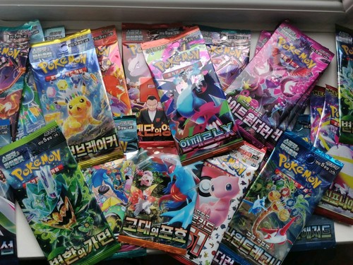 Random korean booster packs - 3x,