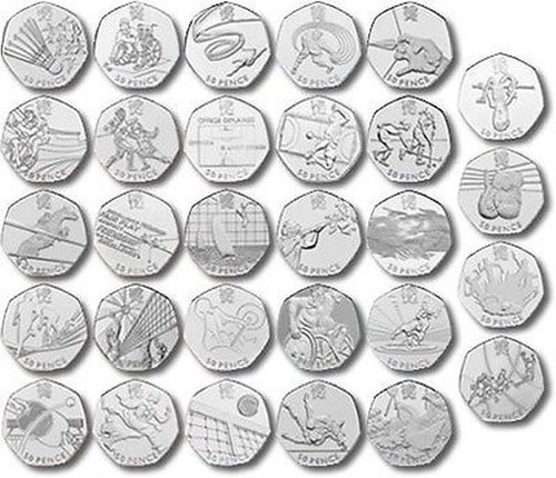 London olympic 2012 - olympic, coins