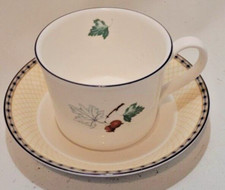 Wedgwood Fruit Symphony teacup saucer duo bone china