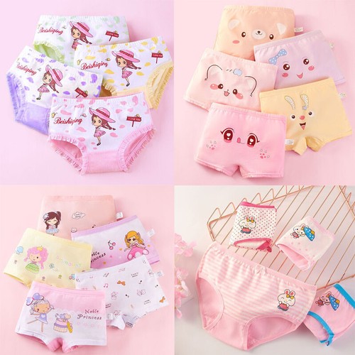 5pcs kids cotton - panties, soft