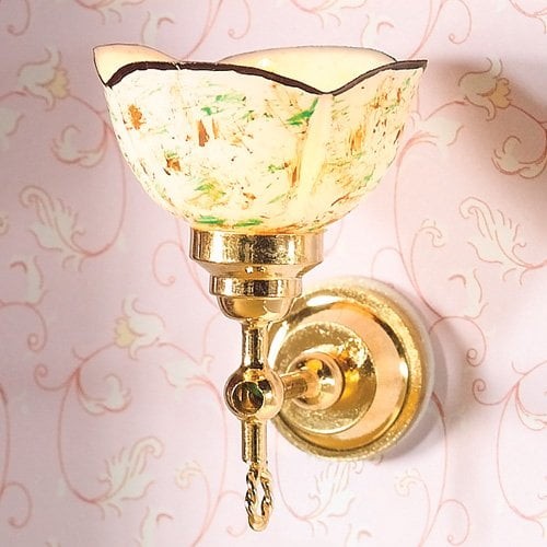 12v wall light with - wall, painted