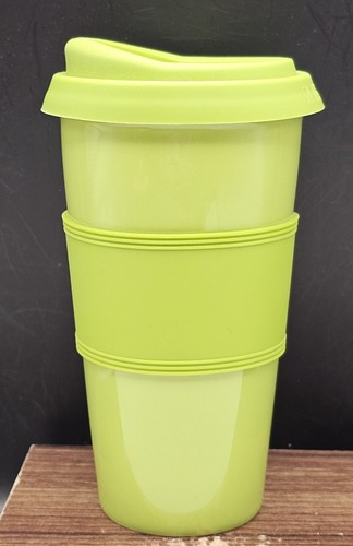 Large lime green double - double, walled