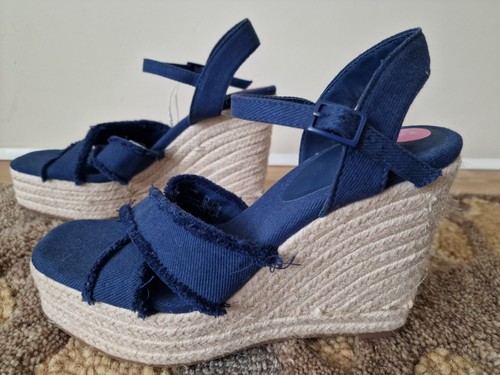 Ladies navy blue high heeled - ladies,