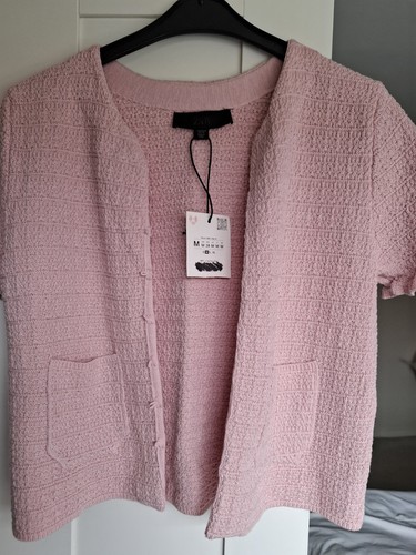 Zara pink knit - knit, button