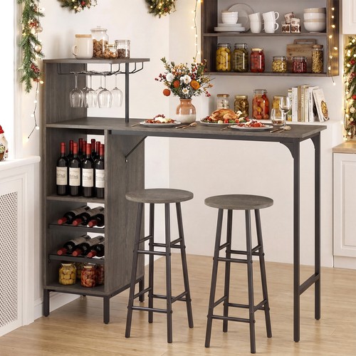 3pcs bar table - chairs, set