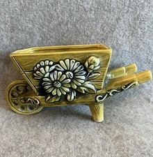 Vintage Green Yellow Ceramic