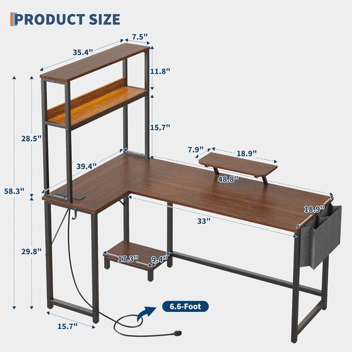 Corner computer desk - computer,
