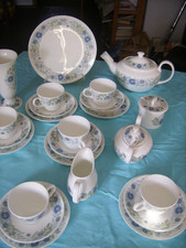 Wedgwood Clementine Bone China Tea Set, 24 Pieces.