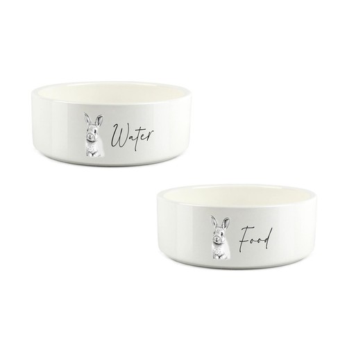 Rabbit pet bowl set black - pet,
