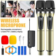 2x Wireless Microphone UHF