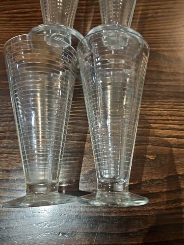 Set italian clear glass - of, 4
