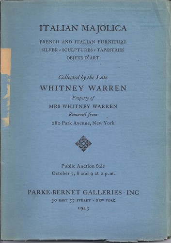 Parke bernet italian - parke, majolica