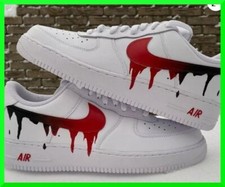 Custom Air Force 1 Red Fade