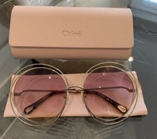 Chloé Carlina Round Oversized Sunglasses