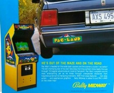Pac-Land Arcade Flyer 1984