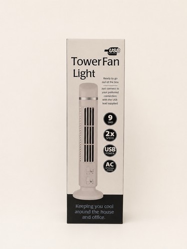 Usb tower fan light - tower,