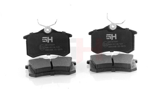 Rear brake pad set - disc,