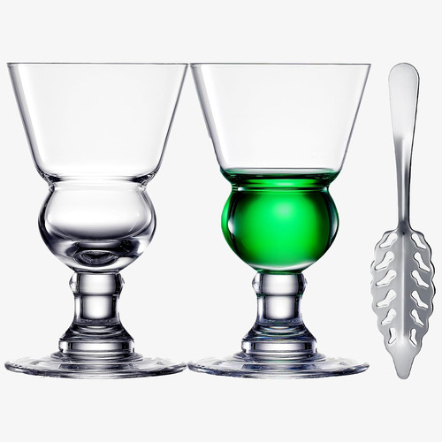 Vintage absinthe glasses - absinthe,