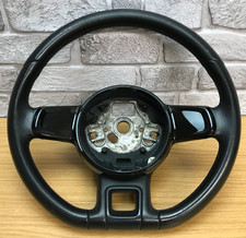 Genuine  VW UP!  Piano black LEATHER steering wheel.  HIGH UP etc.   1C