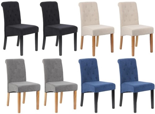Set 6 velvet dining - of,
