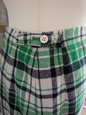 Vintage wool checked skirt by