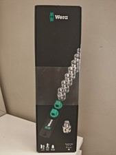 Wera Socket Set 1/2" Drive on Magnetic Socket Rail C 4 Zyklop 9pc Metric 10-19mm