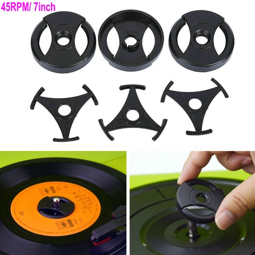 Vinyl record adapter center - vinyl, 7