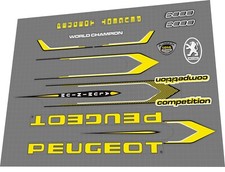 PEUGEOT COMPETITION 6000 FRAME DECAL SET