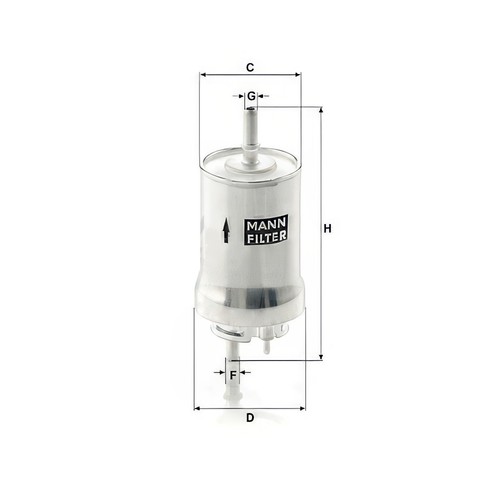 Mann wk59x fuel - fuel, filter