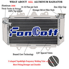 2 Rows Aluminium Radiator Fit