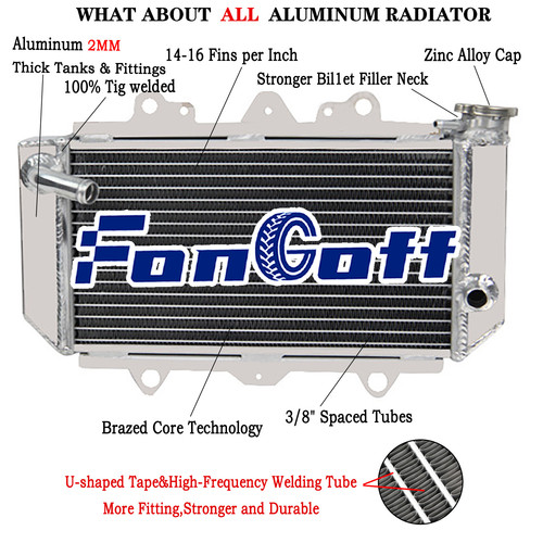 Rows aluminium radiator fit - aluminium,